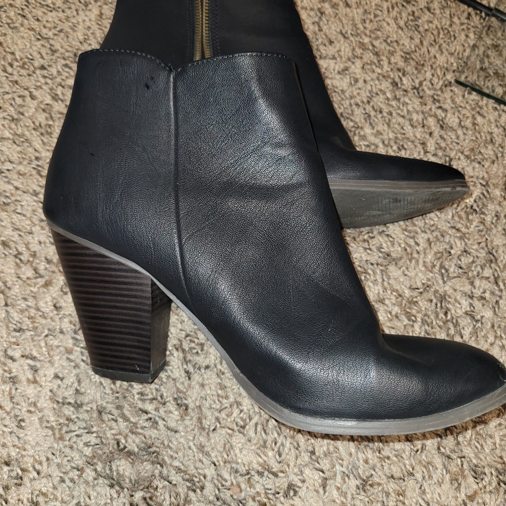 Charlotte Russe leather high heel boots